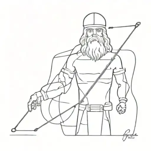 engineer based on leonardo da vinci tattoo design idea