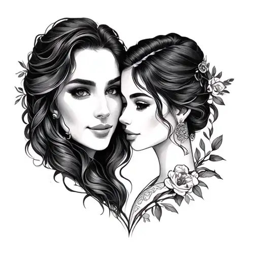 until the end, in this life and the next, eternity love for husband and wife tattoo design idea