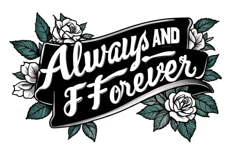 Always and Forever tattoo design idea