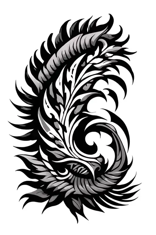 bangka , tribal , philippines, Butuan, lumber tattoo design idea