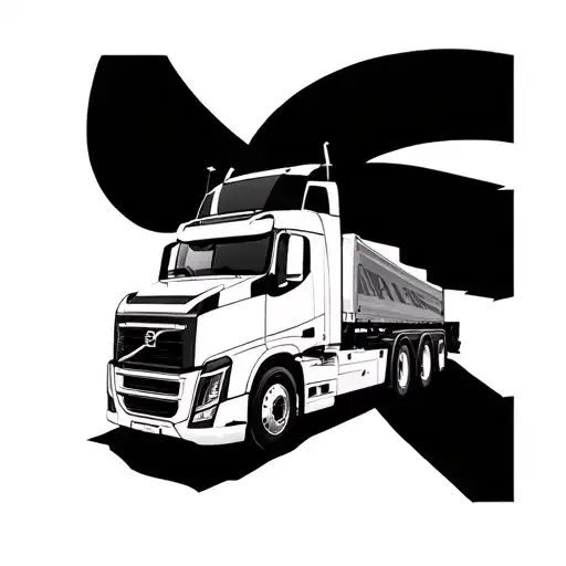 "ViveSCIA The passion of the grain" Volvo FH5 tattoo design idea