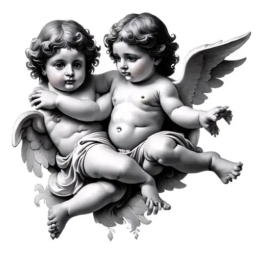Cherubs tattoo design idea