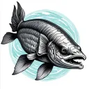 arapaima tattoo design idea