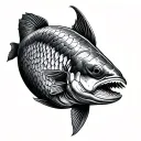 arapaima tattoo design idea