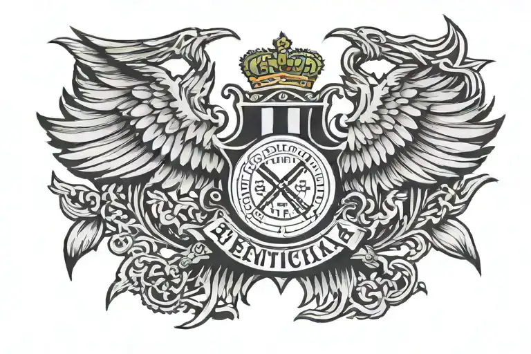 Benfica logo with "1904" tattoo design idea
