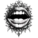 Throat tattoo design idea