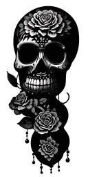 sugar skulls tattoo design idea