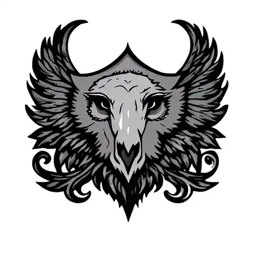 perception of the crest tattoo design idea