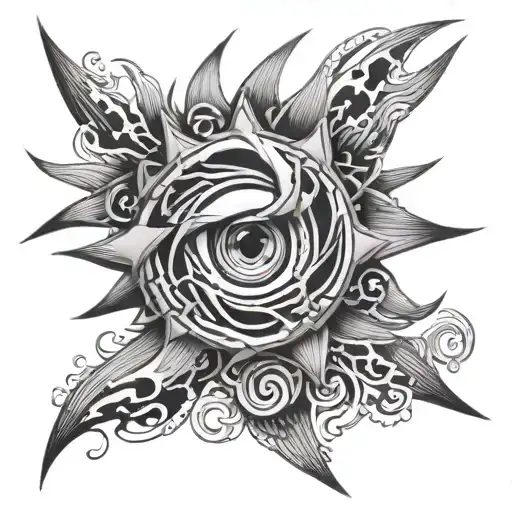 naruto sage eye rinne sharigan tattoo design idea