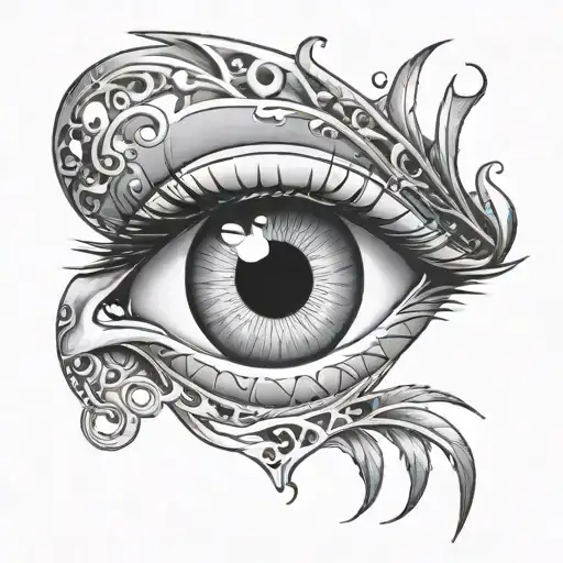 eyeball tattoo design idea