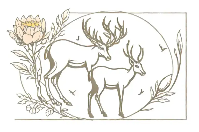 springbok and proteas tattoo design idea