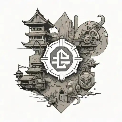 Imagine the Apex Legends logo in the center of Japan’s outline, where the logo fits naturally within the shape of the is tattoo design idea