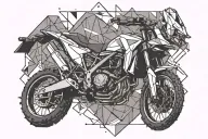 Motivated by the fear of being average adrenaline motocross nurse tattoo design idea