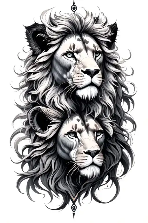 cancer, virgo and leo zodiac sign tattoo design idea