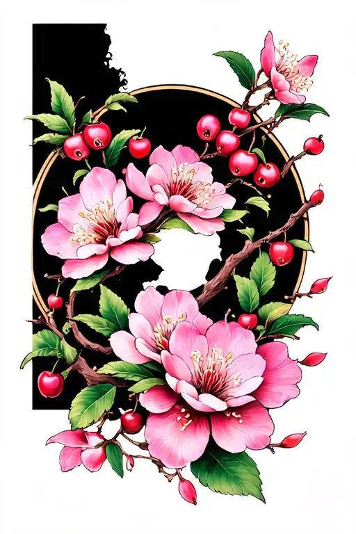 Cherry Blossom tattoo design idea