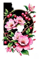 Cherry Blossom tattoo design idea