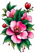 Cherry Blossom tattoo design idea
