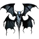 Mothman tattoo design idea