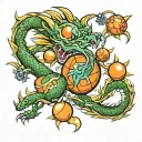 dragon balls, el salvador, family tattoo design idea