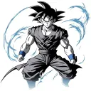 goku ultra instinct tattoo design idea