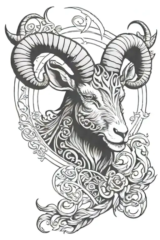 Seven Deadly Sins Goat of Lust Symbol tattoo design idea