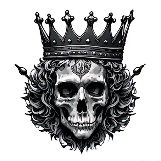 heavy is the crown written on backs  tattoo design idea