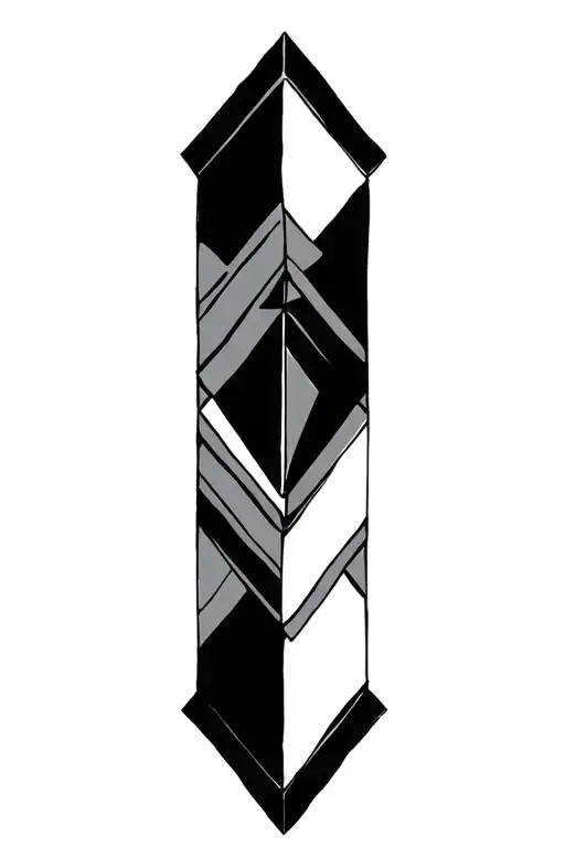 diamond print surrounded tattoo design idea