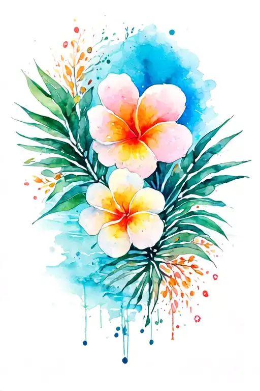 Beach Themed tattoo design idea