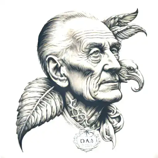 Dad Who Passed Away tattoo design idea