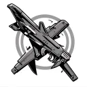 Jets and gym tattoo design idea