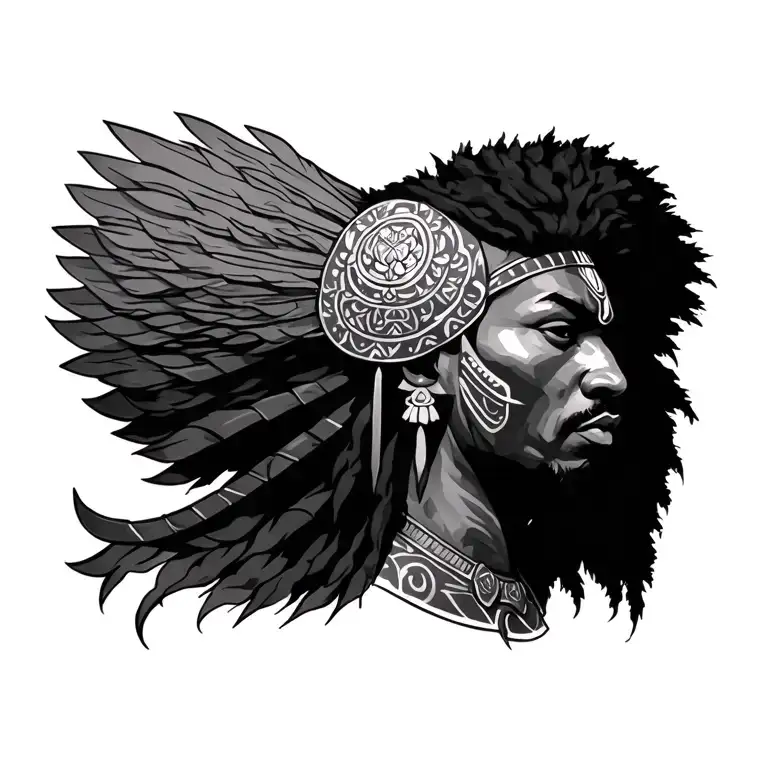 yoruba warrior full chest tattoo tattoo design idea