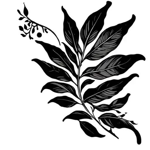leaf tattoo design idea