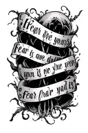 fear and fridays poem tattoo design idea