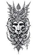 Lithuanian baltic pagan tattoo design idea