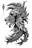 Lithuanian baltic pagan tattoo design idea