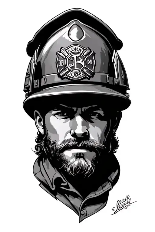 Midwest, Dad, Firefighter, rugged, Irish, German,  tattoo design idea
