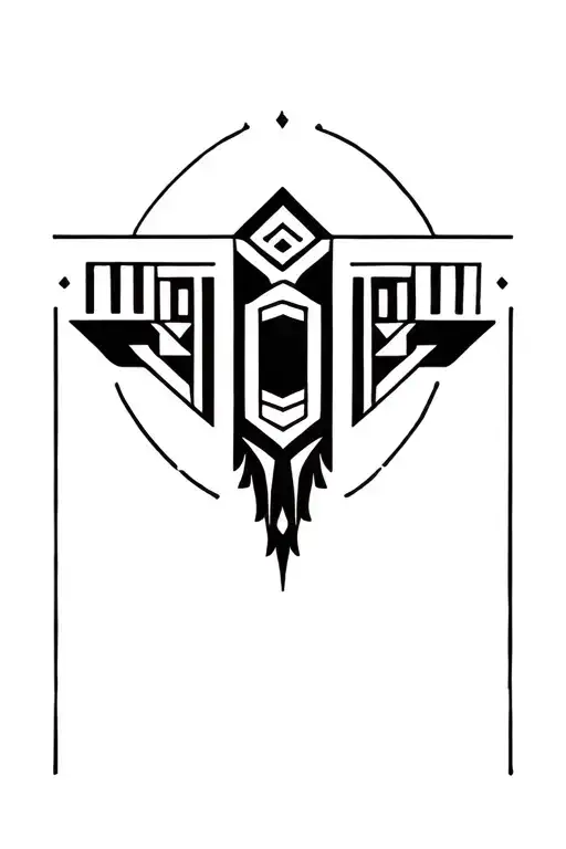 Aztec tattoo design idea