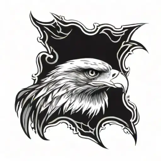 eagle head stencil art tattoo tattoo design idea