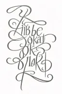 ambigram 'i'll be okay' 'it's all a lie' tattoo design idea