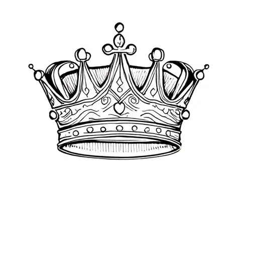a crown tattoo design idea