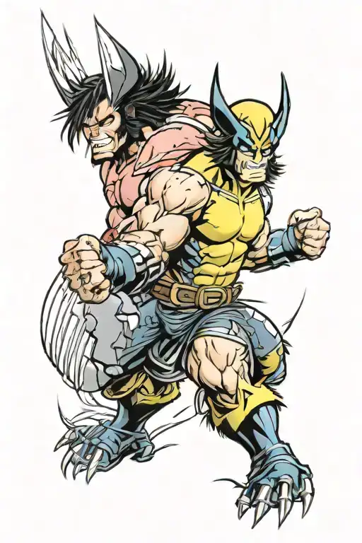 Wolverine Thor Hulk tattoo design idea