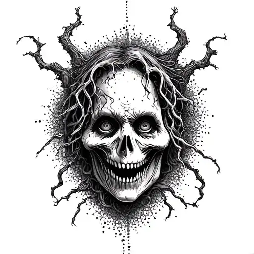  creepy parchment all around the tattoo tattoo design idea