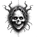  creepy parchment all around the tattoo tattoo design idea