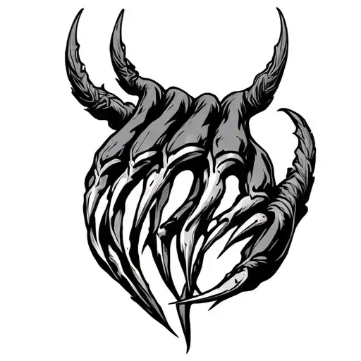 bear claw neo traditional tattoo design idea