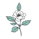 scarlet begonia tattoo design idea