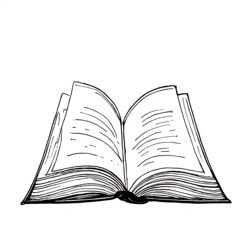 blank page from a book tattoo design idea