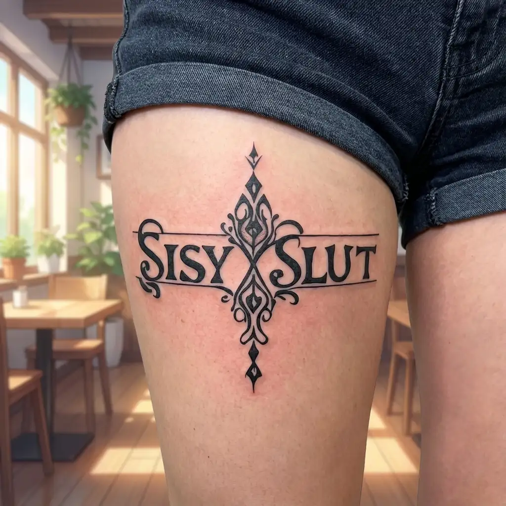 "Sissy Slut" "kawaii" "womb tattoo" "tribal" "slut" tattoo design idea