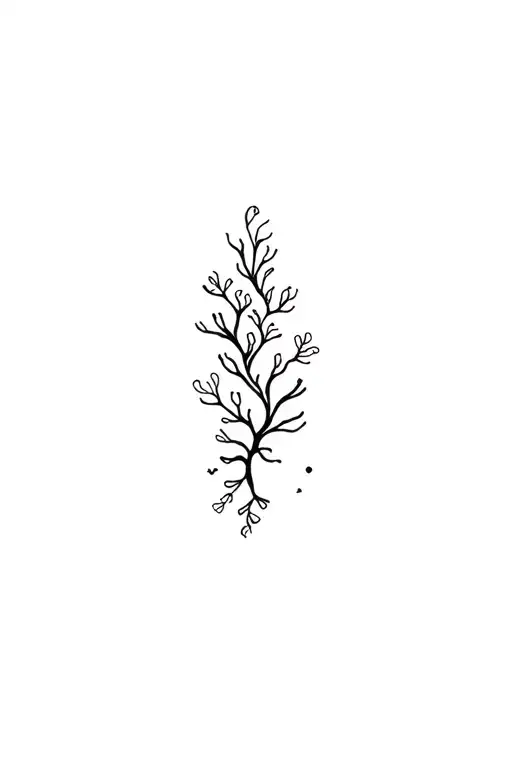 tiny sea life tattoo design idea