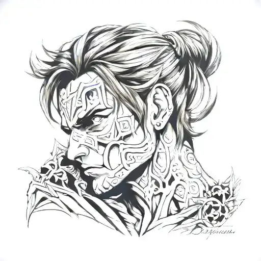 Bretagne,Eren Jäger tattoo design idea