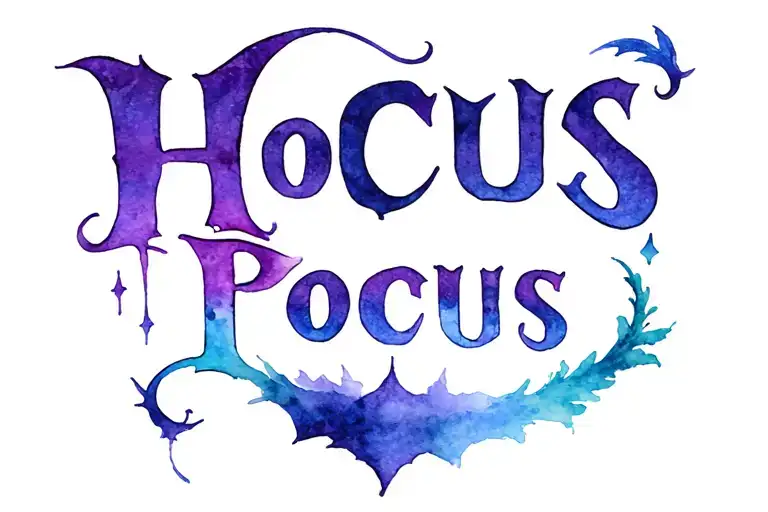 Hocus Pocus tattoo design idea